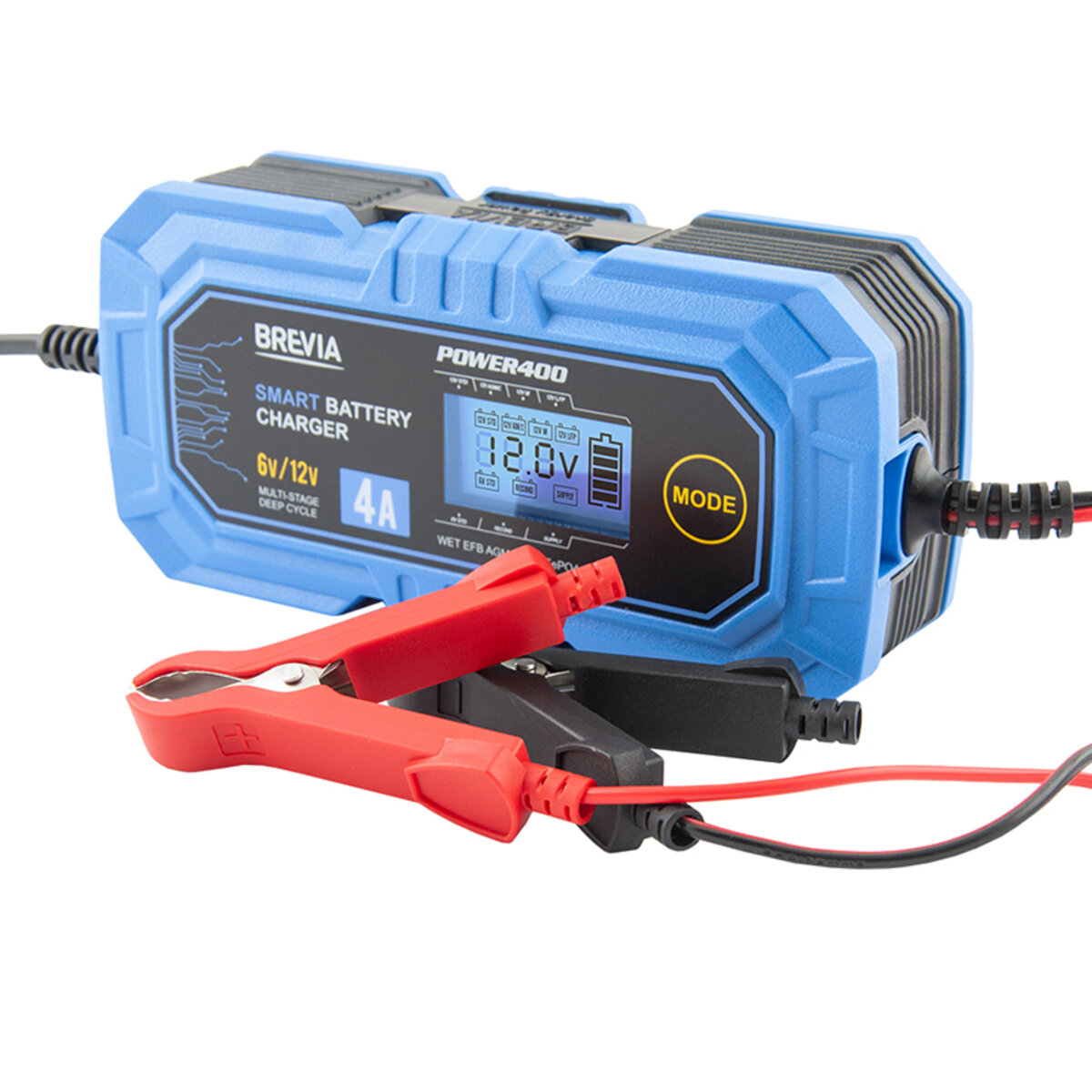 Зарядний пристрій АКБ Brevia Power 400 6V/12V, 4A (20400EP) дивитися фото №2