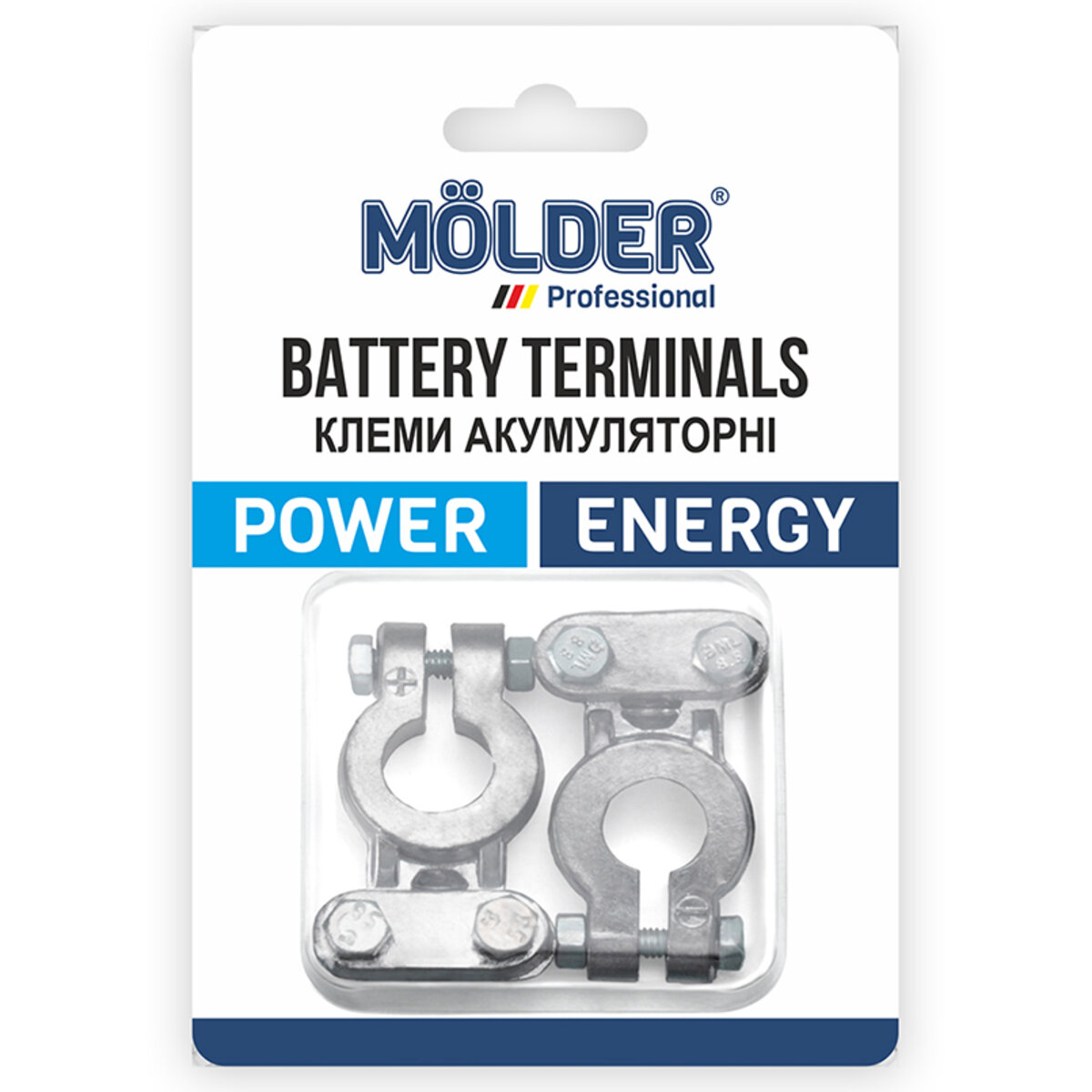 Клеми АКБ Molder свинець 375гр (MA21150) дивитися фото №1
