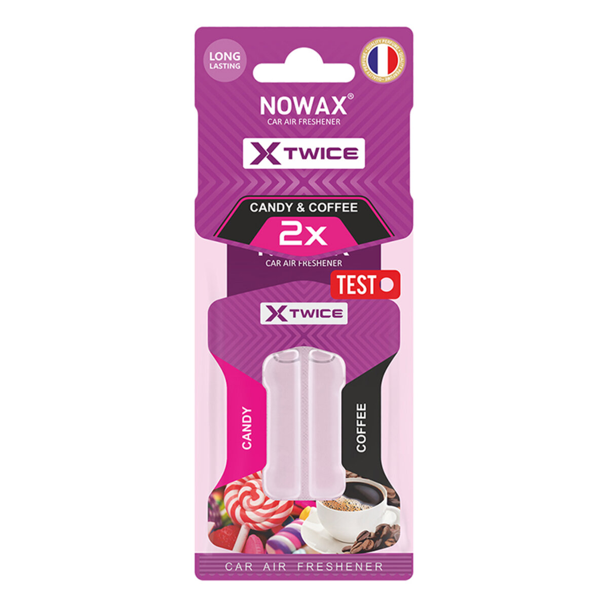 Автомобільний Ароматизатор з подвійною капсулою Nowax X Twice - Candy & Coffee (NX00153) | Аромат: дивитися фото №1