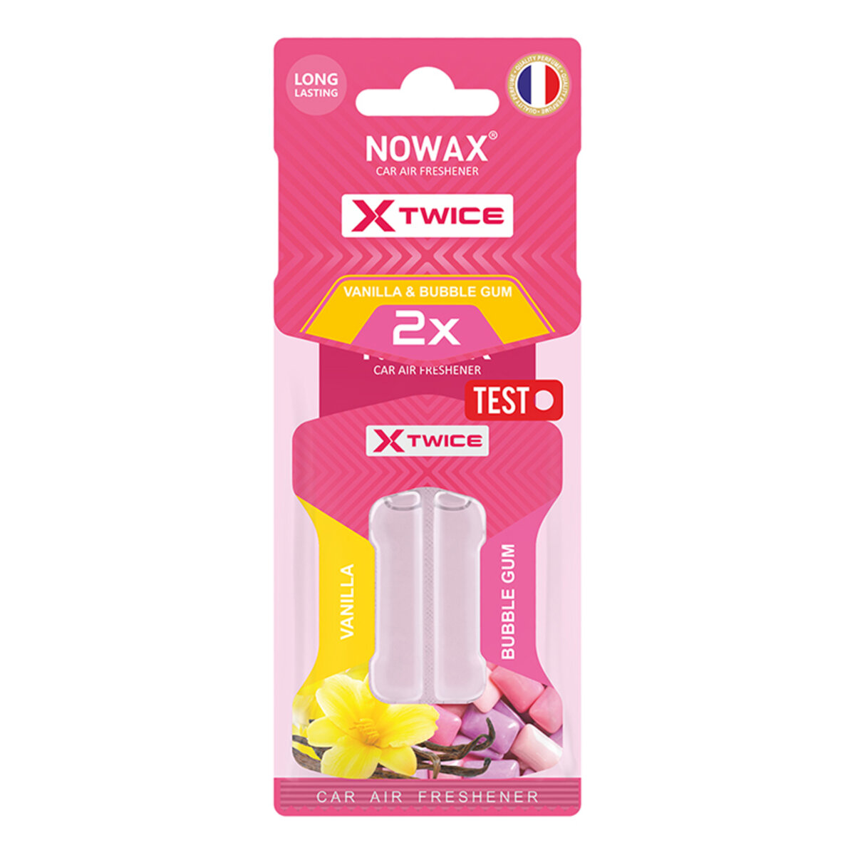 Автомобільний Ароматизатор з подвійною капсулою Nowax X Twice - Bubble Gum & Vanilla (NX00152) | Аромат: дивитися фото №1