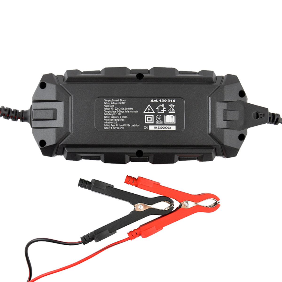 Зарядний пристрій АКБ Winso Pro 6/12V, 4A 8LEDs (139310) дивитися фото №2