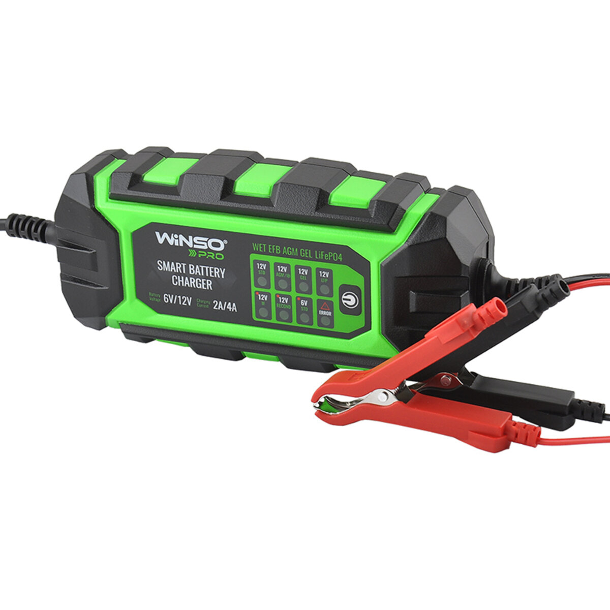 Зарядний пристрій АКБ Winso Pro 6/12V, 4A 8LEDs (139310) дивитися фото №3