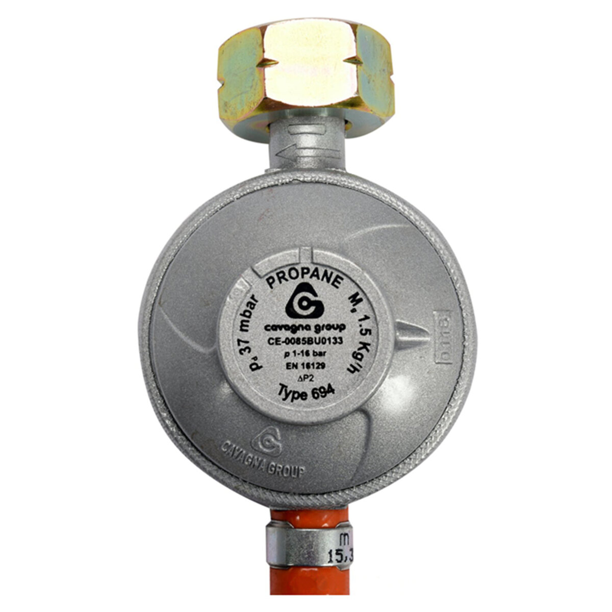 Редуктор з газовим шлангом VOREL 1,5м (99671) дивитися фото №3