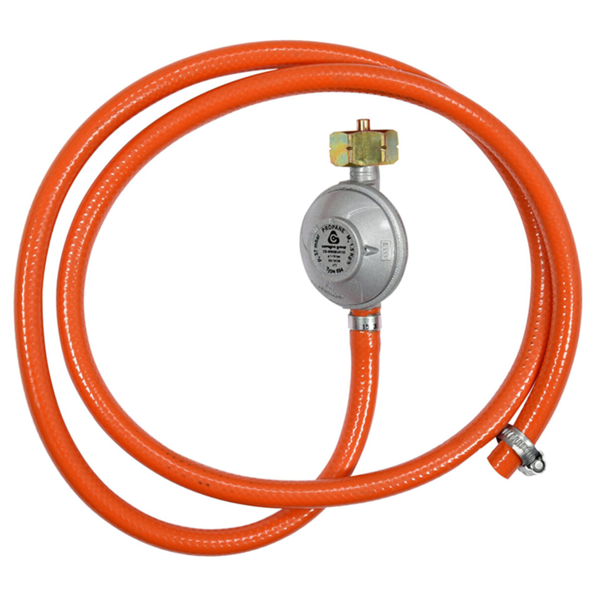 Редуктор з газовим шлангом VOREL 1,5м (99671) дивитися фото №1