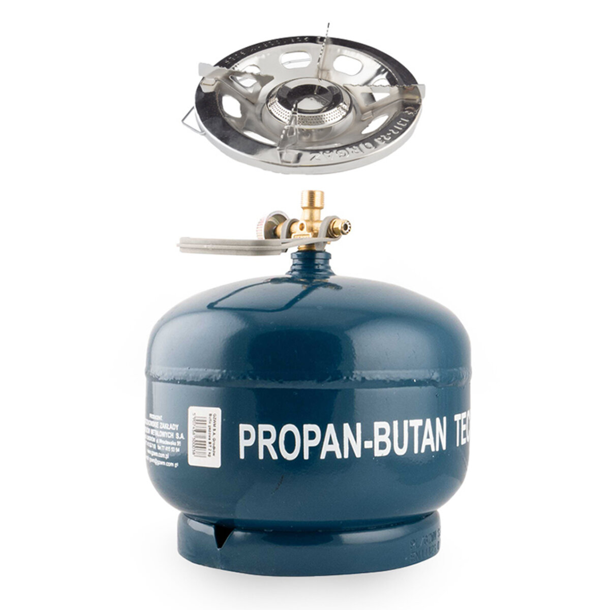 Газовий балон GZWM з пальником K-635 (конфоркою), 4,8л (NC00520) дивитися фото №1
