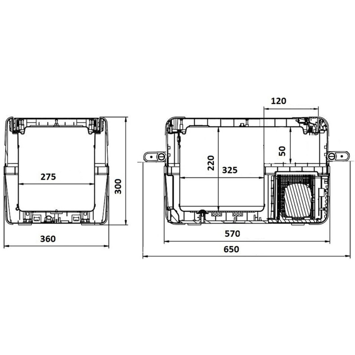 Холодильник автомобільний Brevia 25л 22400 (22400) дивитися фото №6