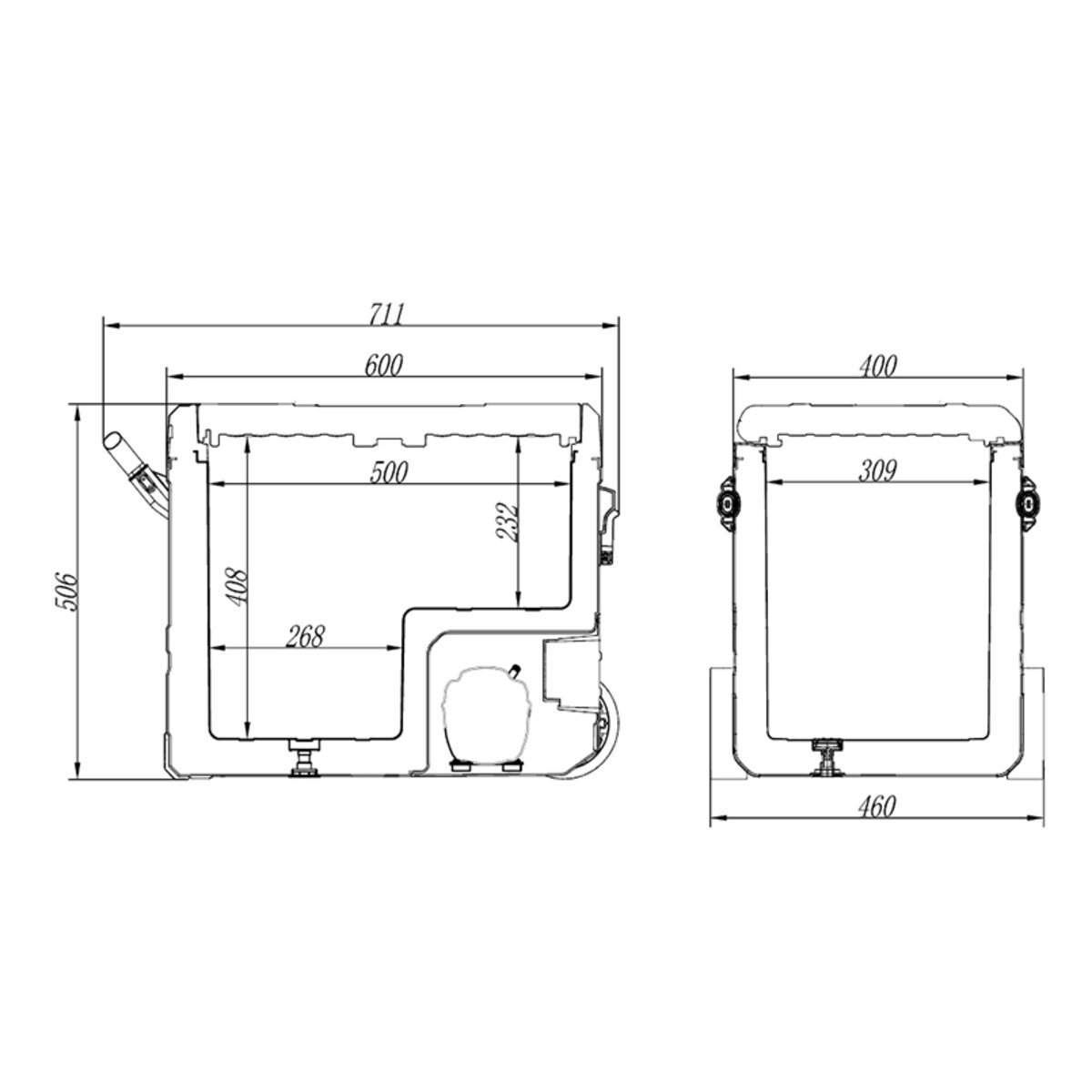 Холодильник автомобільний Brevia 50л 22630 (22630) дивитися фото №5