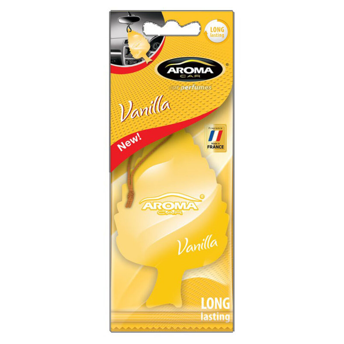 Автомобільний Ароматизатор Aroma Car Leaf Vanilla сухий (92089) | Аромат: Ваніль дивитися фото №1