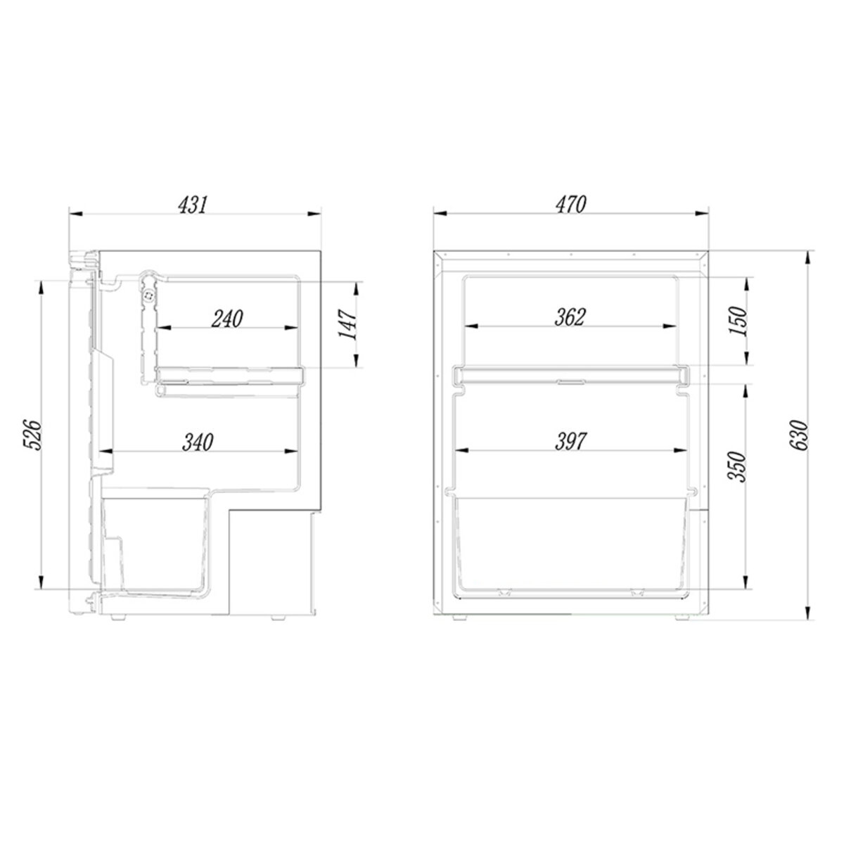 Холодильник автомобільний Brevia 65л (компресор LG) 22815 (22815) дивитися фото №2