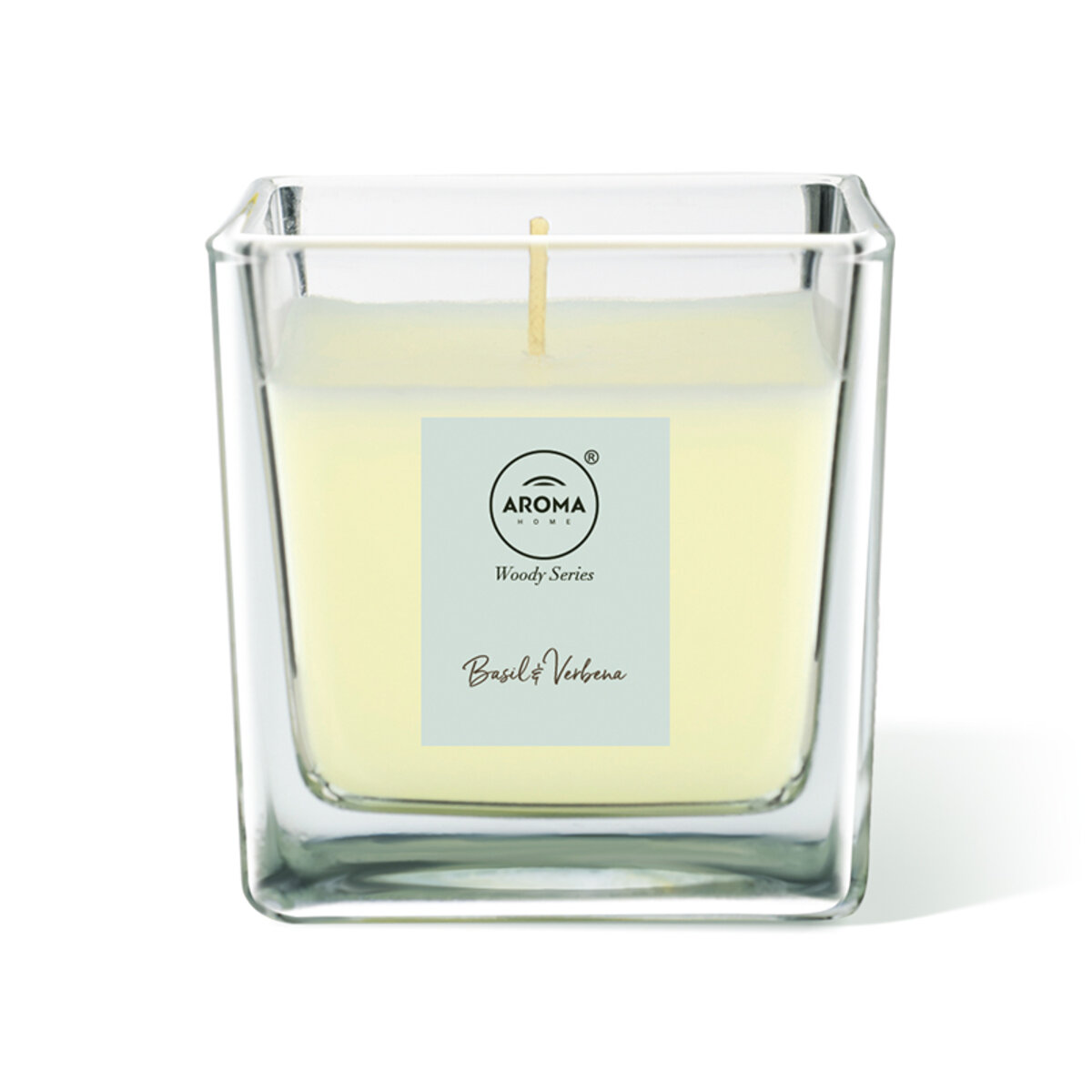 Ароматичні свічки Aroma Home Candles Woody Series Basil&Verbena 155г (10929) дивитися фото №2