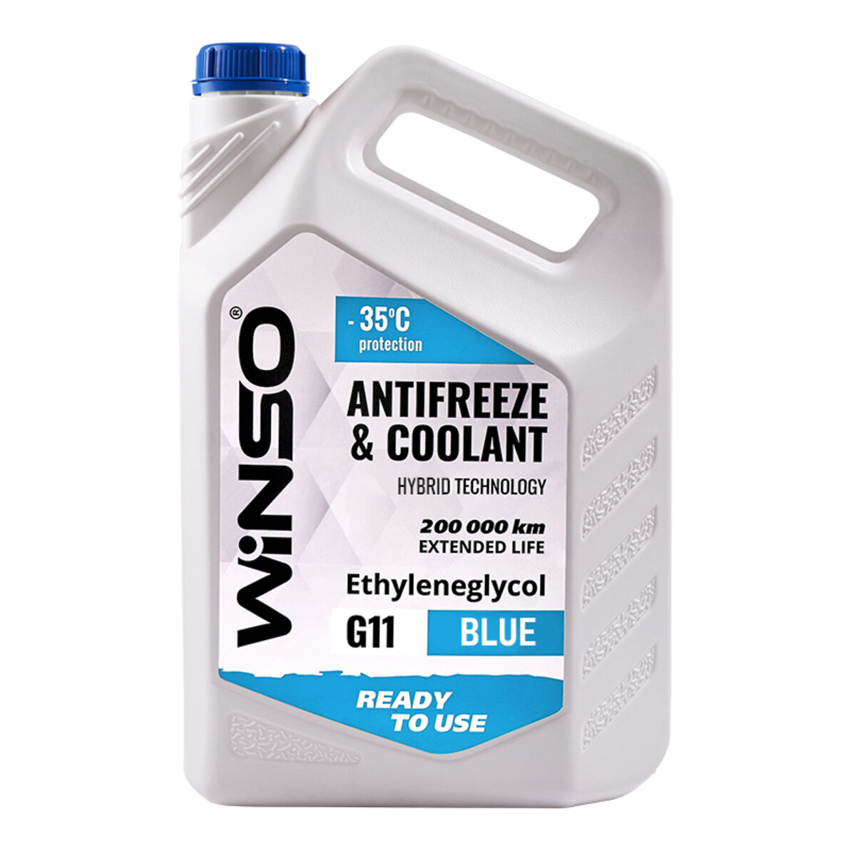 Антифриз Winso Antifreeze & Coolant Blue -35°C (голубий) G11, 4,1кг (WS82516) дивитися фото №1