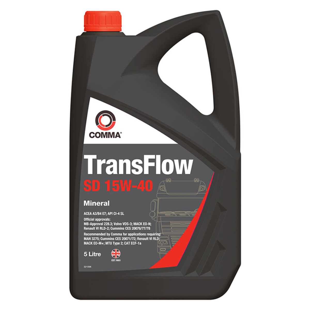 Моторне масло TRANSFLOW SD 15W-40 5л (TFSD5L) дивитися фото №1