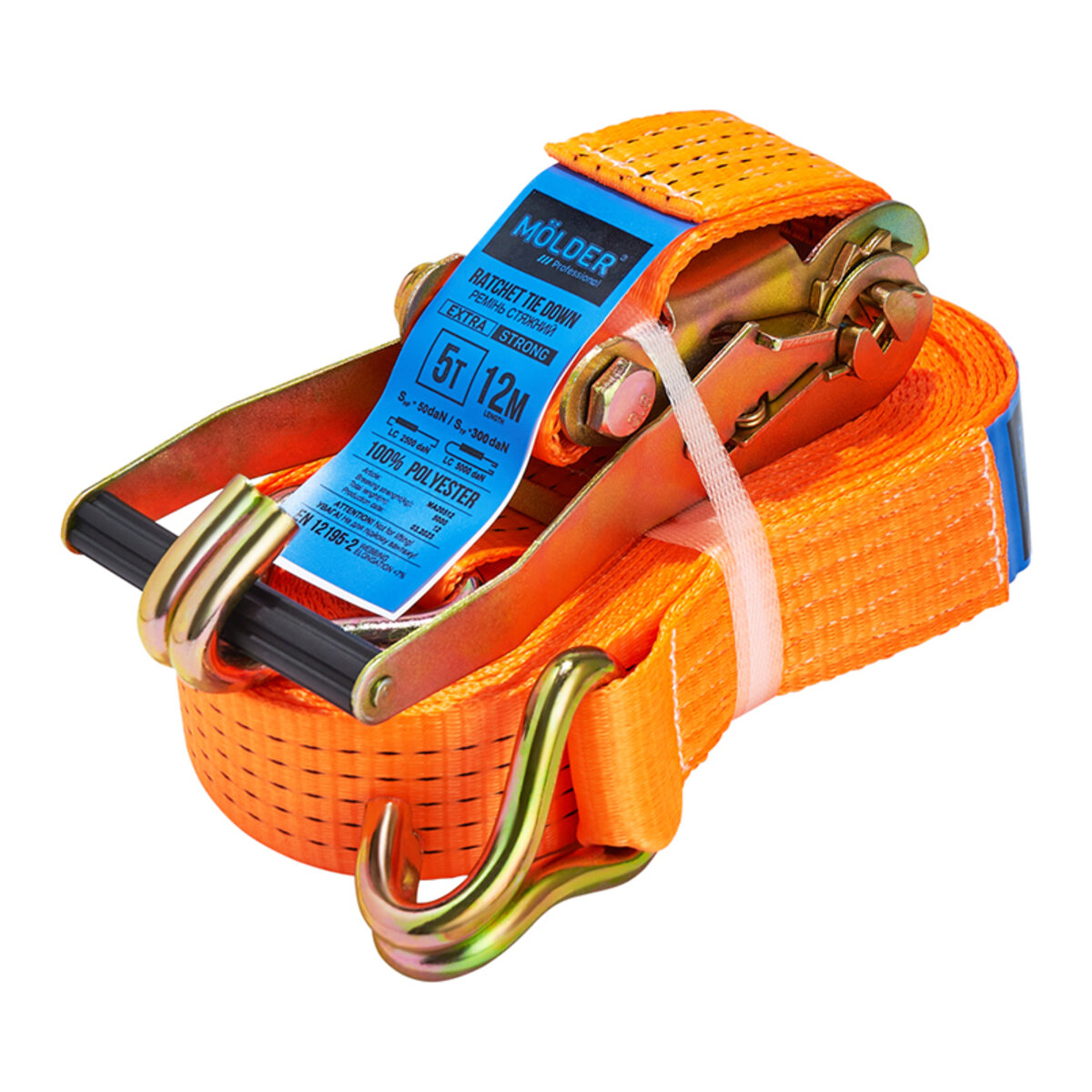 Стяжний ремінь Molder 5т, 12м (MA20512) дивитися фото №1