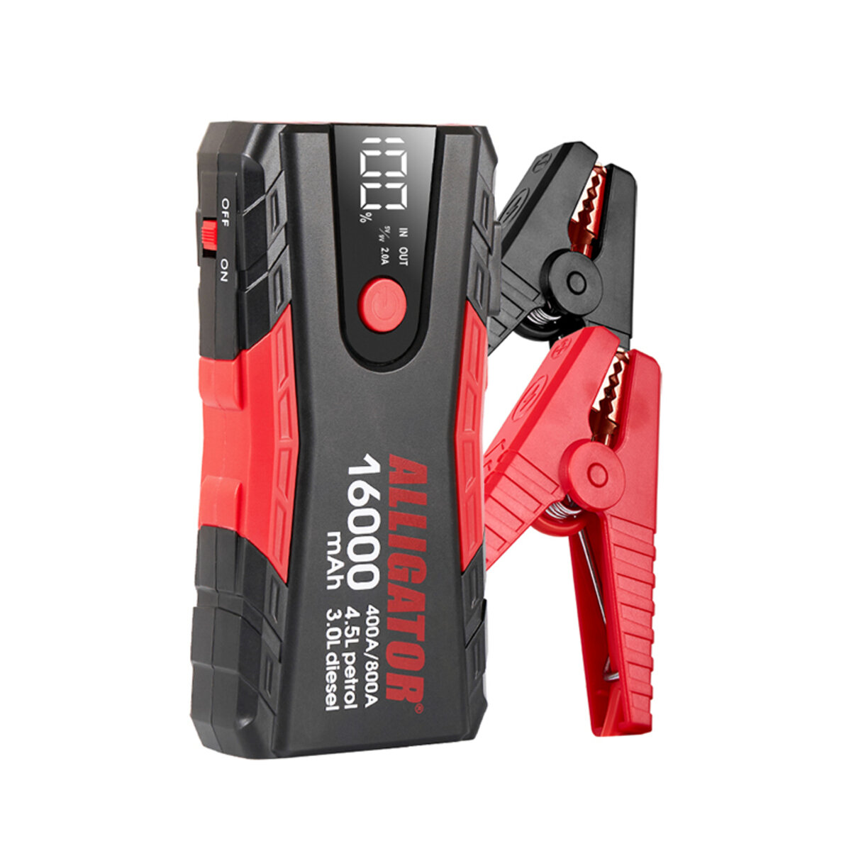 Бустер (пусковий пристрій) Alligator Jump Starter 400A/800A 16000mAh (JS840) дивитися фото №2