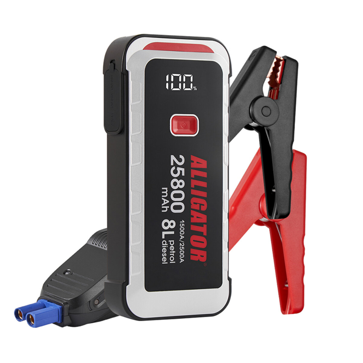 Бустер (пусковий пристрій) Alligator Jump Starter 1500A/2500A 25800mAh зі Smart-клемами (JS847) дивитися фото №2