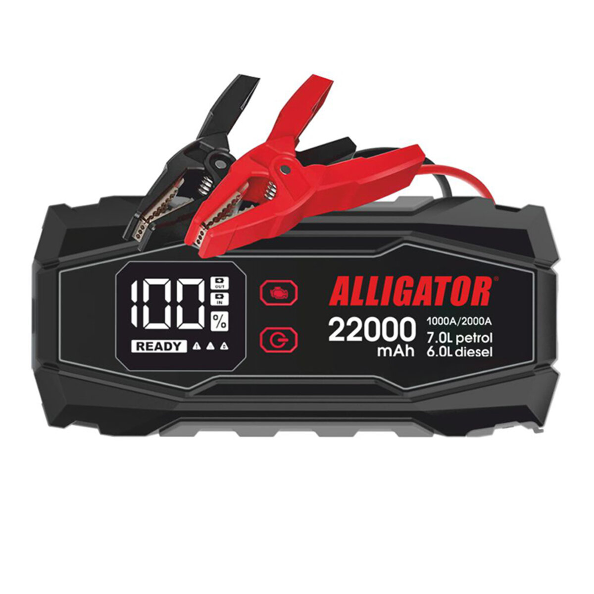 Бустер (пусковий пристрій) Alligator Jump Starter 1000A/2000A 22000mAh (JS845) дивитися фото №1