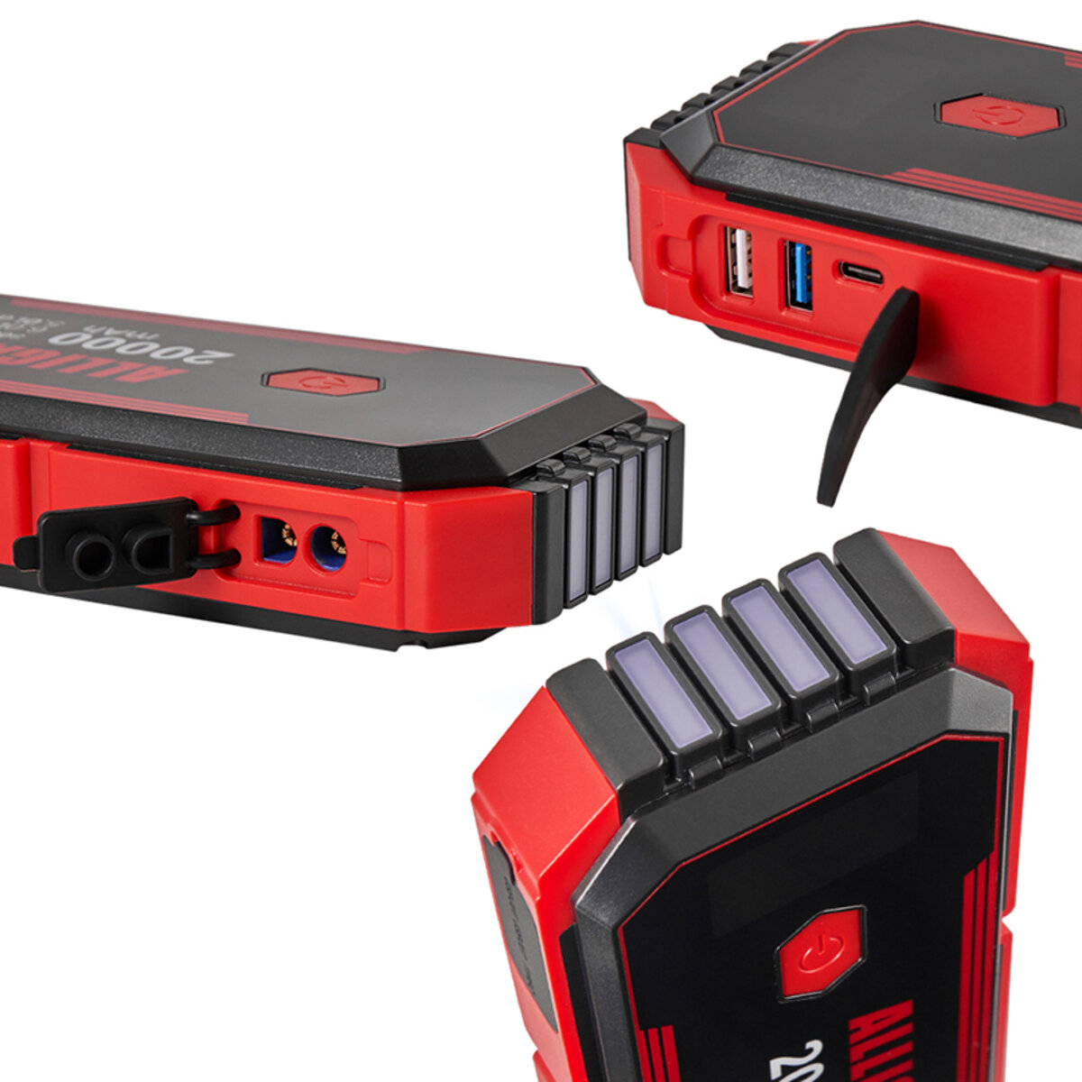 Бустер (пусковий пристрій) Alligator Jump Starter 800A/1600A 20000mAh зі Smart-клемами (JS843) дивитися фото №3