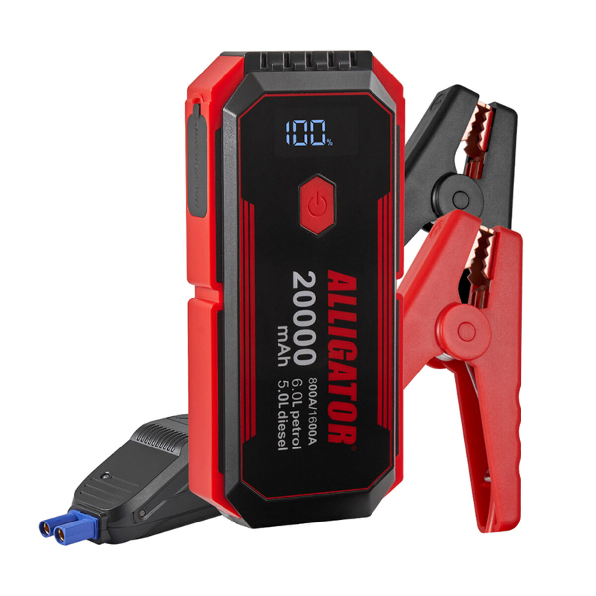 Бустер (пусковий пристрій) Alligator Jump Starter 800A/1600A 20000mAh зі Smart-клемами (JS843) дивитися фото №2