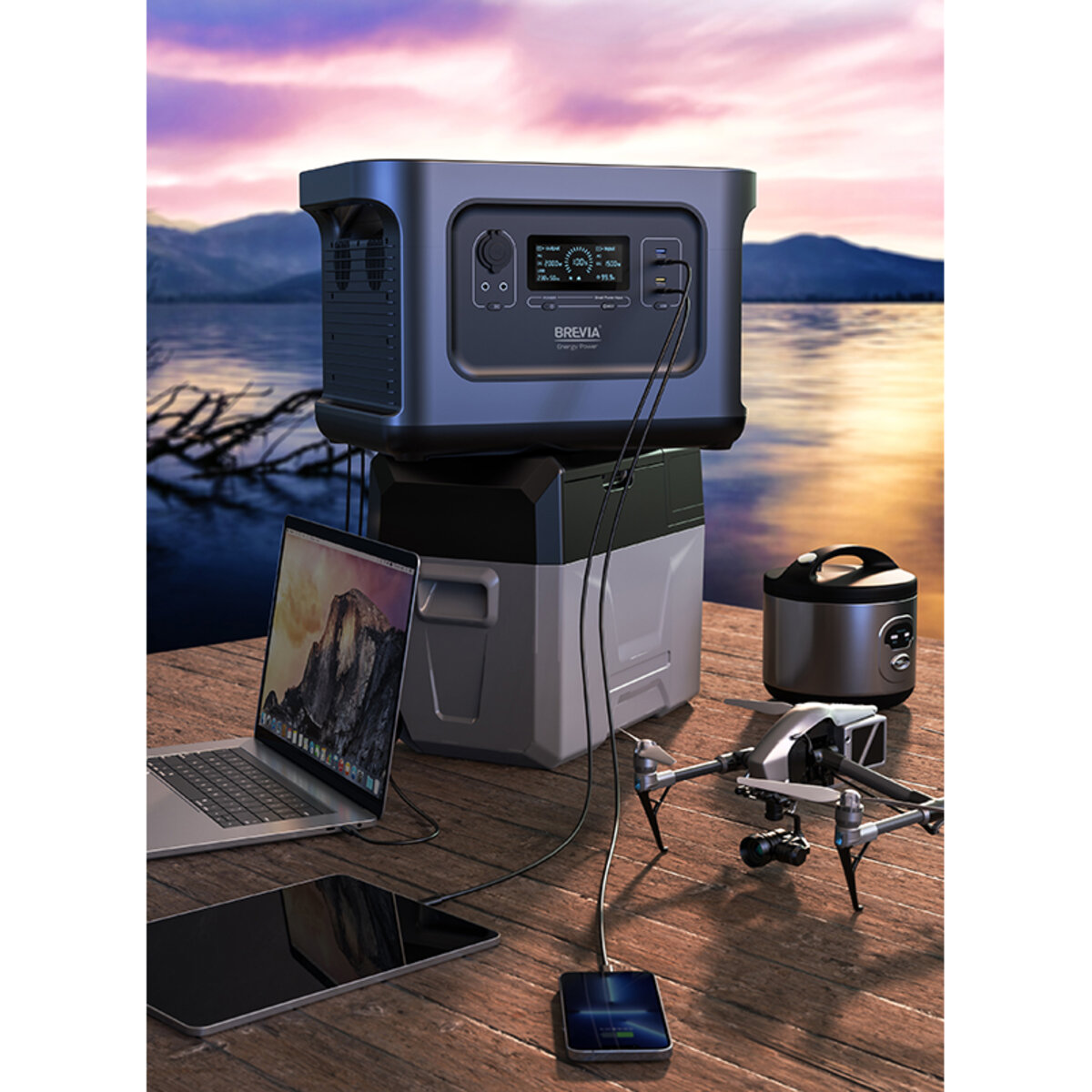 Зарядна станція Brevia ePower2000 2150Wh LiFePO4 (42000EP) дивитися фото №4