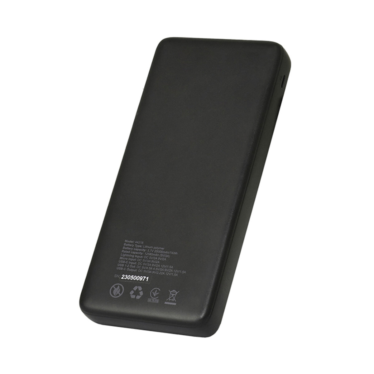 Повербанк (Power Bank) Brevia 20000mAh 22,5W Li-Pol, LCD (44218) дивитися фото №7