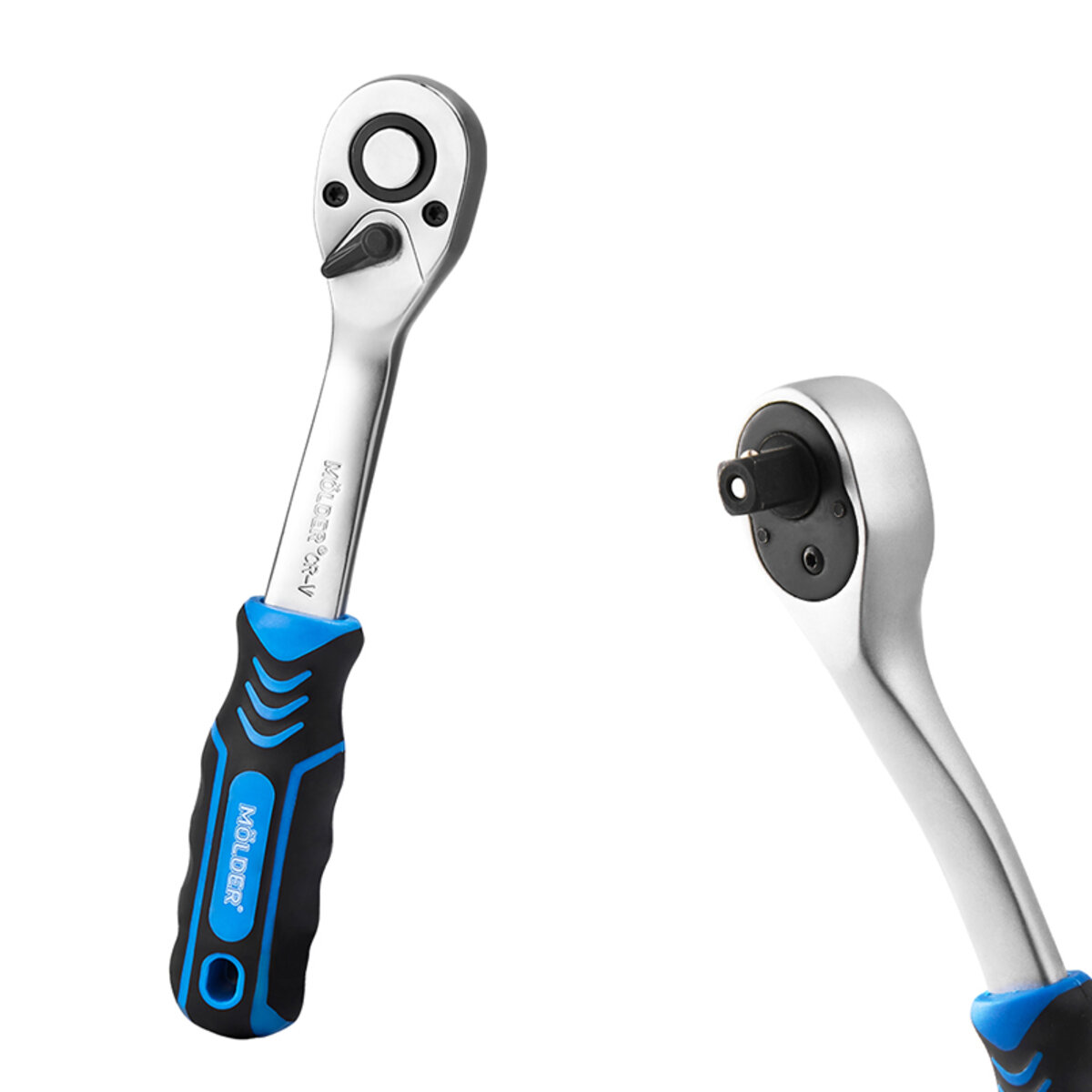 Професійний набір інструментів в кейсі MÖLDER 1/2, 1/4 72Т, CR-V, 56од. (MT61056) дивитися фото №6