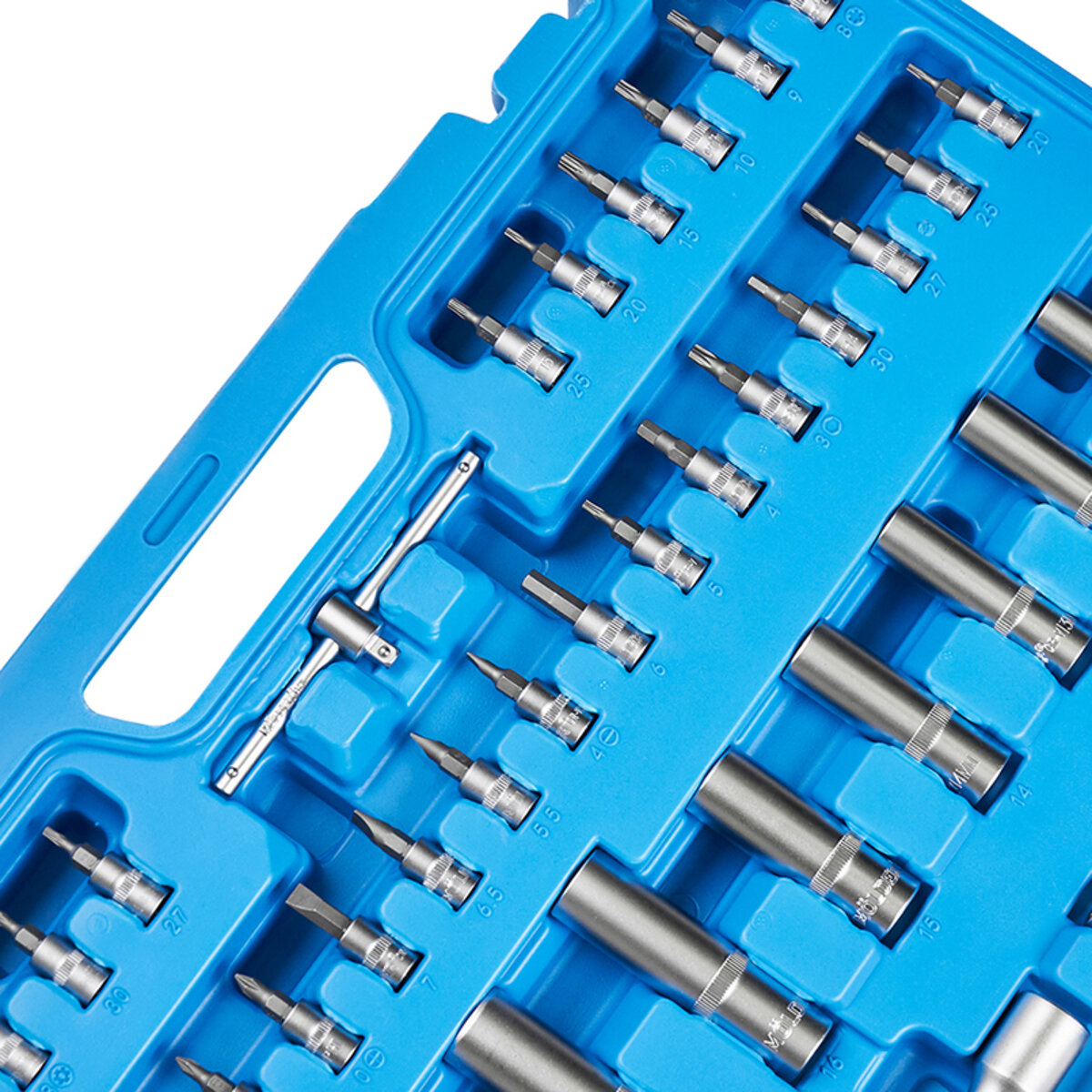 Професійний набір інструментів в кейсі MÖLDER 1/2, 1/4, 3/8 72Т, CR-V, 151од. (MT60151) дивитися фото №6