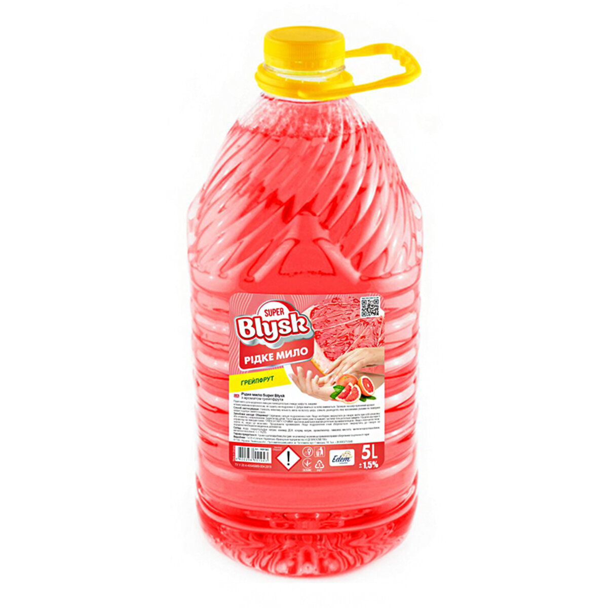 Рідке мило Super Blysk Грейпфрут, 5л (SB51943) дивитися фото №1