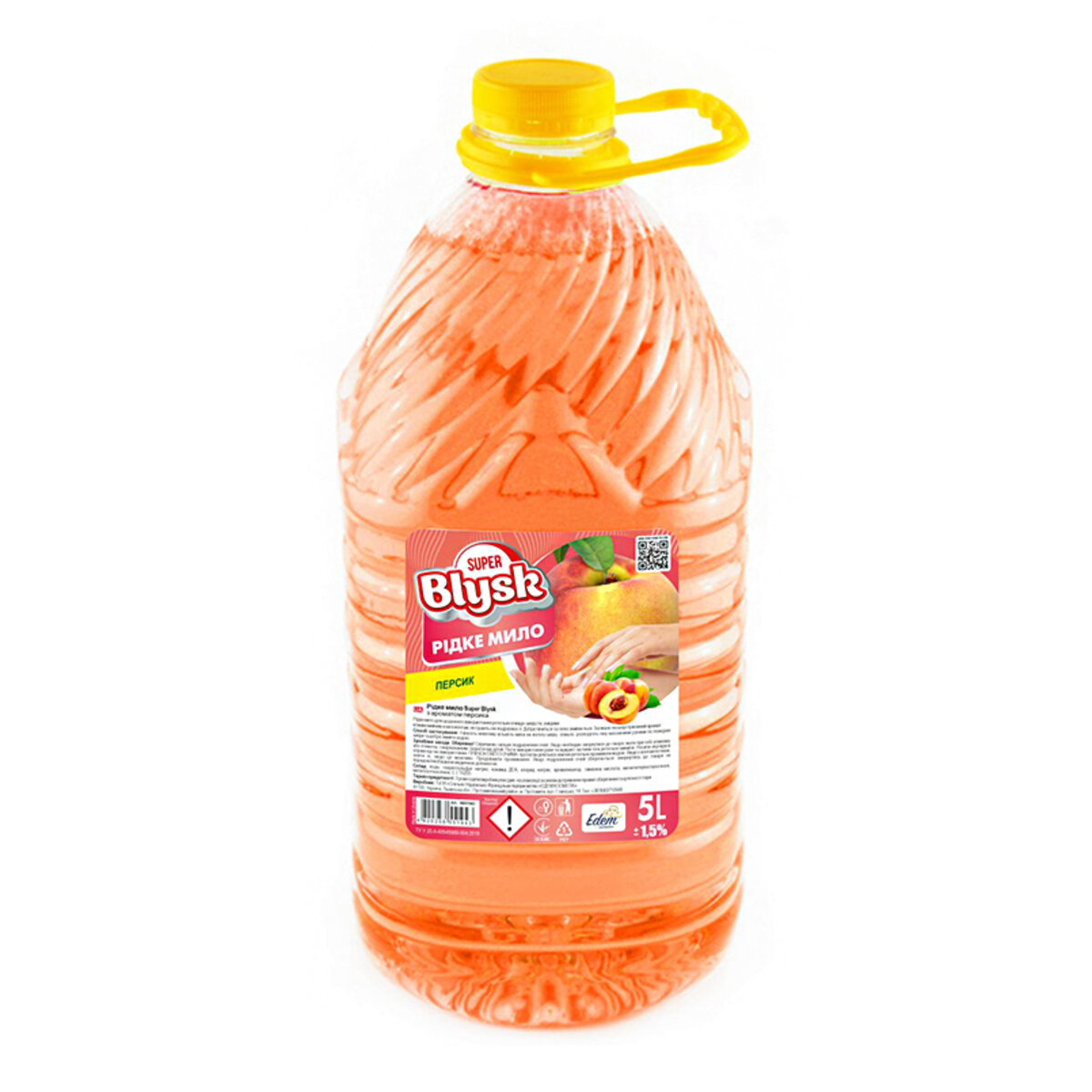 Рідке мило Super Blysk Персик, 5л (SB51981) дивитися фото №1