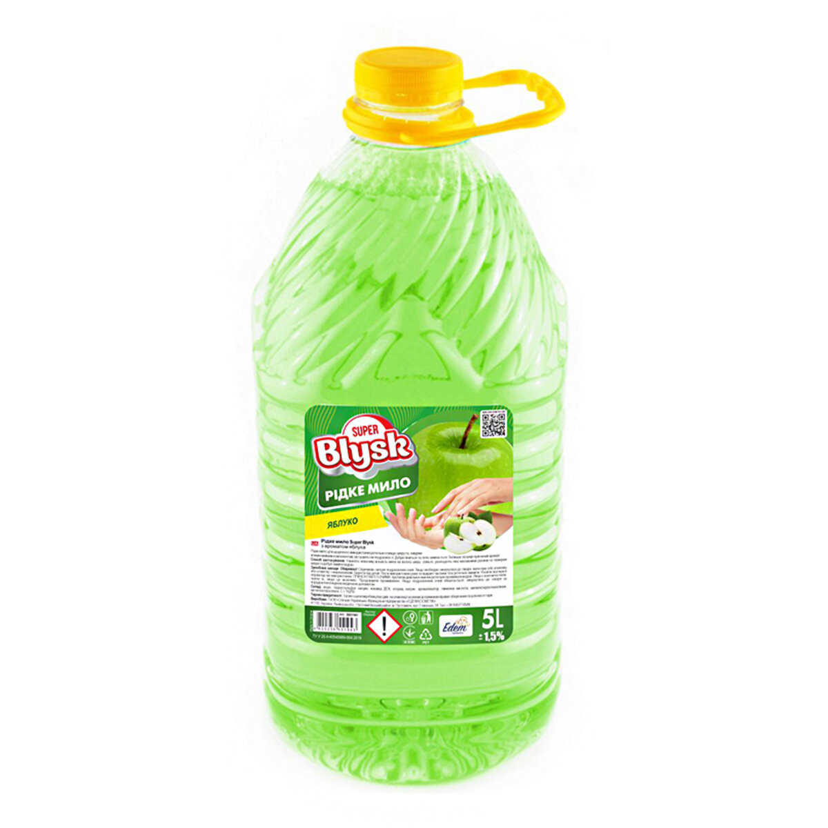 Рідке мило Super Blysk Яблуко, 5л (SB51998) дивитися фото №1