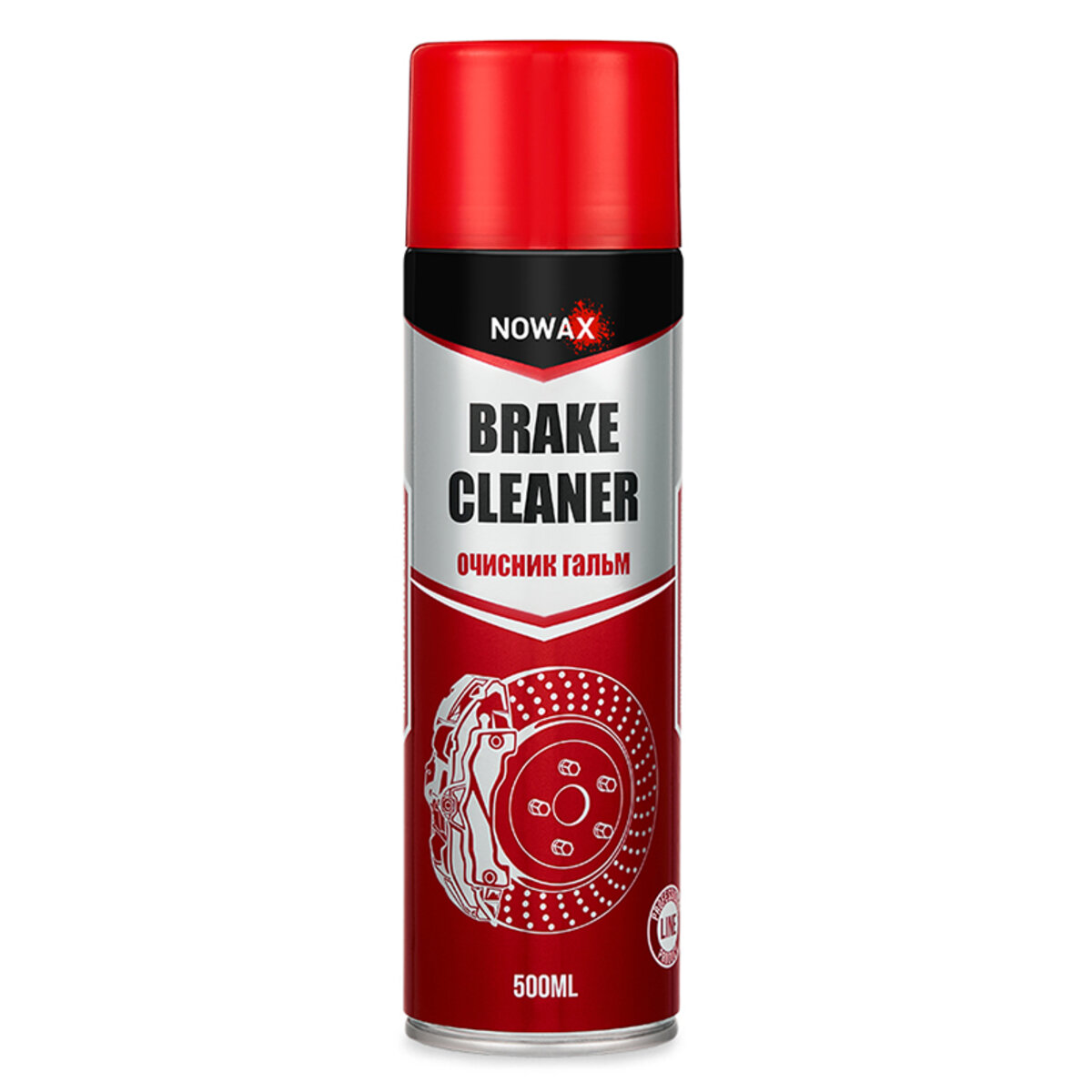 Очисник гальмівної системи Nowax Brake Cleaner спрей 500мл (NX50110) дивитися фото №1