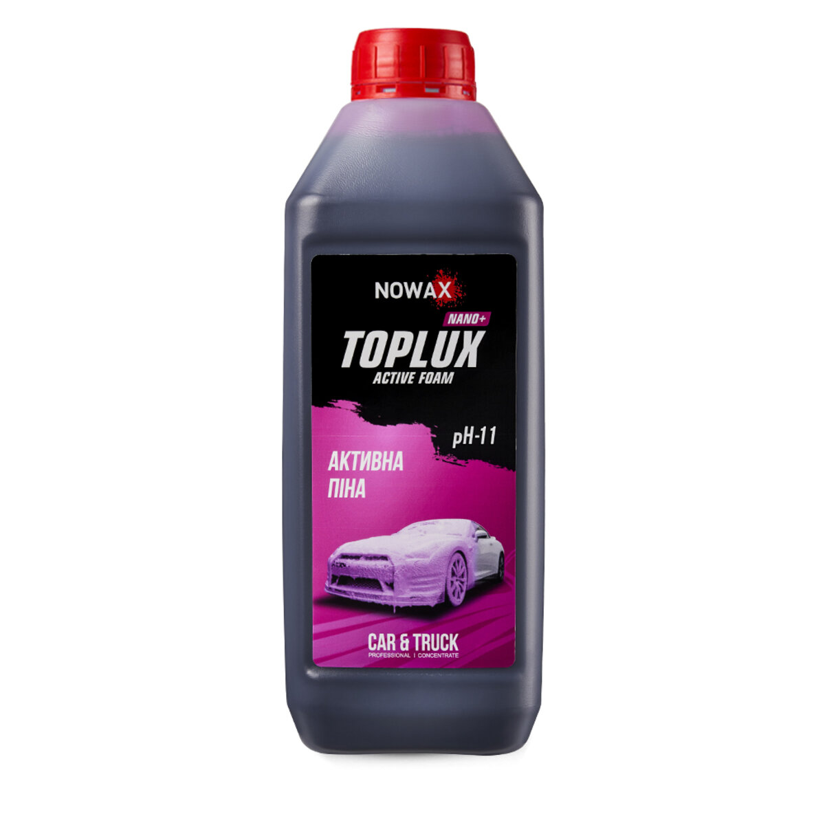 Активная пена Nowax Toplux Nano+Active Foam концентрат для бесконтактной мойки 1л (NX01143) смотреть фото №1
