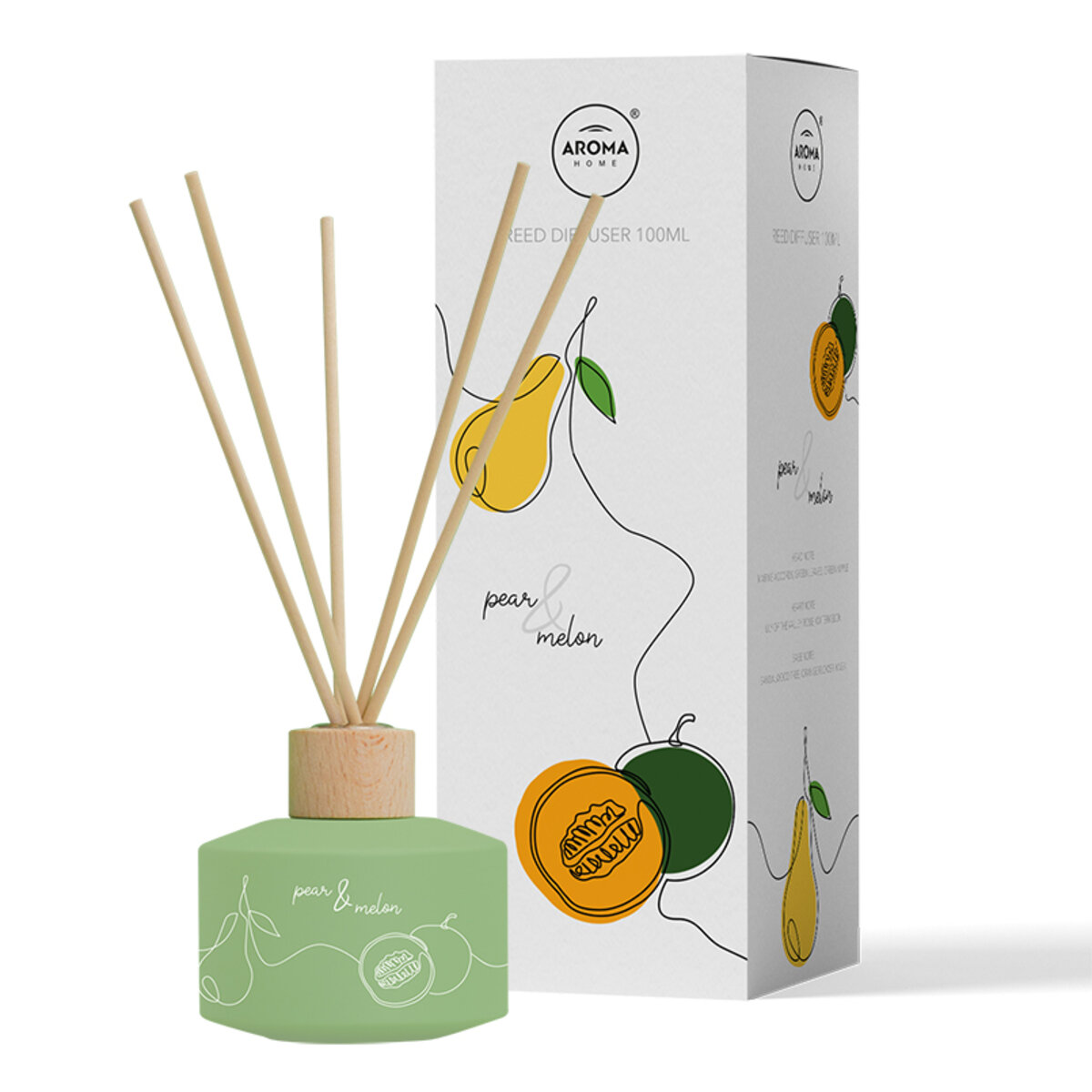 Ароматичні палички Aroma Home Sticks One Line Combo Pear&Melon, 100мл (10423) дивитися фото №1