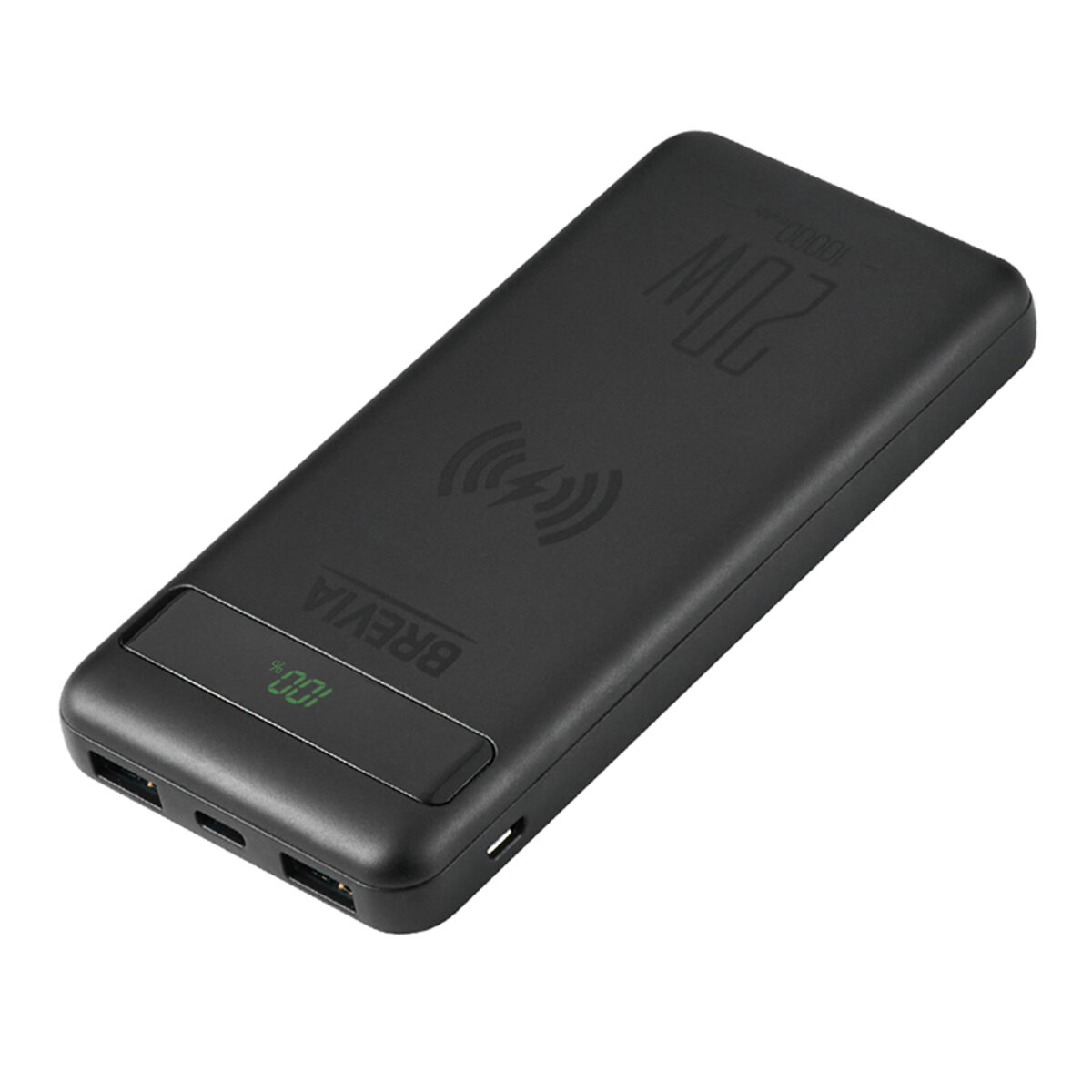 Повербанк (Power Bank) Brevia 10000mAh 20W Wireless Qi10W Li-Pol, LCD (45118) дивитися фото №5