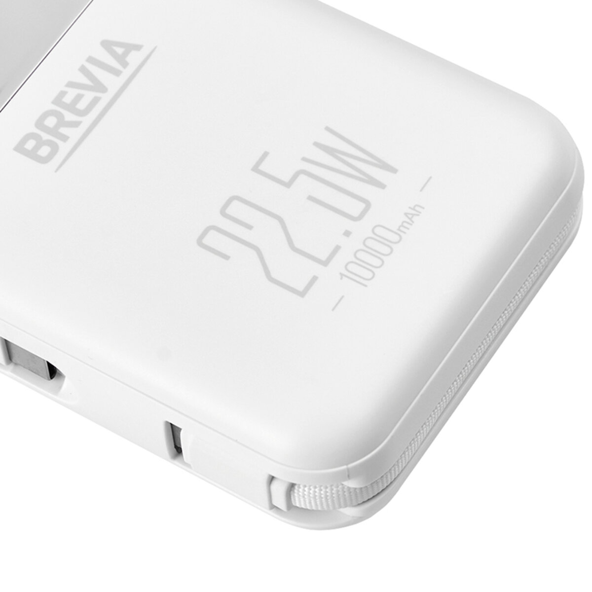 Повербанк (Power Bank) Brevia 10000mAh 22.5W Type-C+Lightning Cable, Li-Pol, LCD (45122) дивитися фото №6