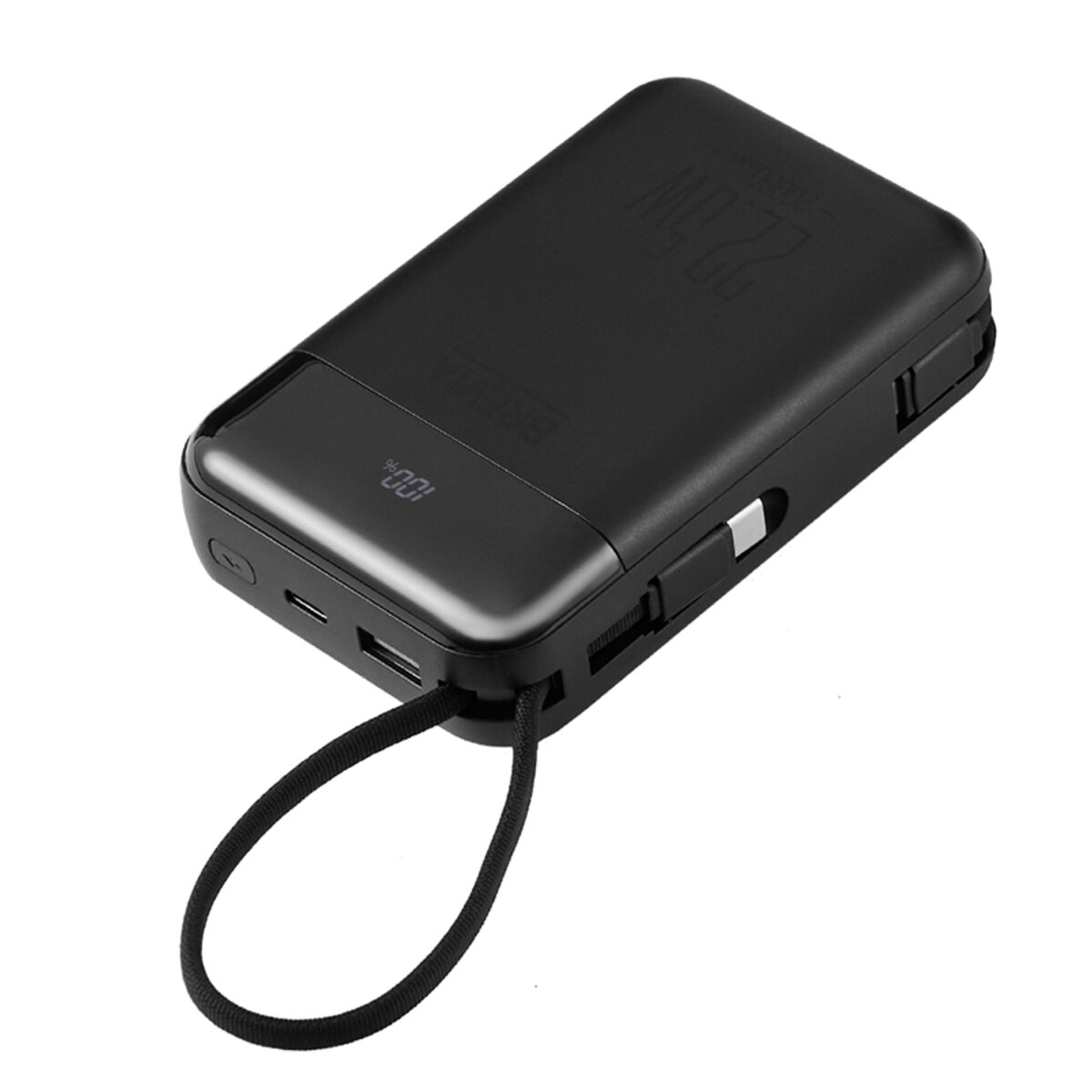 Повербанк (Power Bank) Brevia 20000mAh 22.5W Type-C+Lightning Cable, Li-Pol, LCD (45222) дивитися фото №5