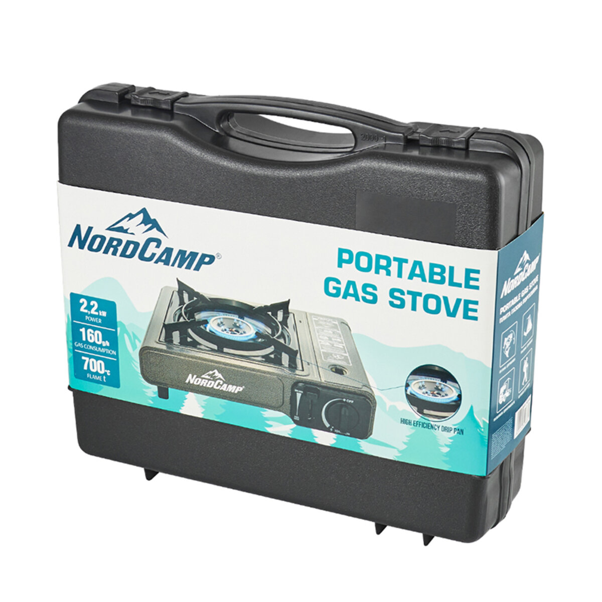 Портативна газова плита Nord Camp 2,2кВт з пєзопідпалом (NC10100) дивитися фото №5