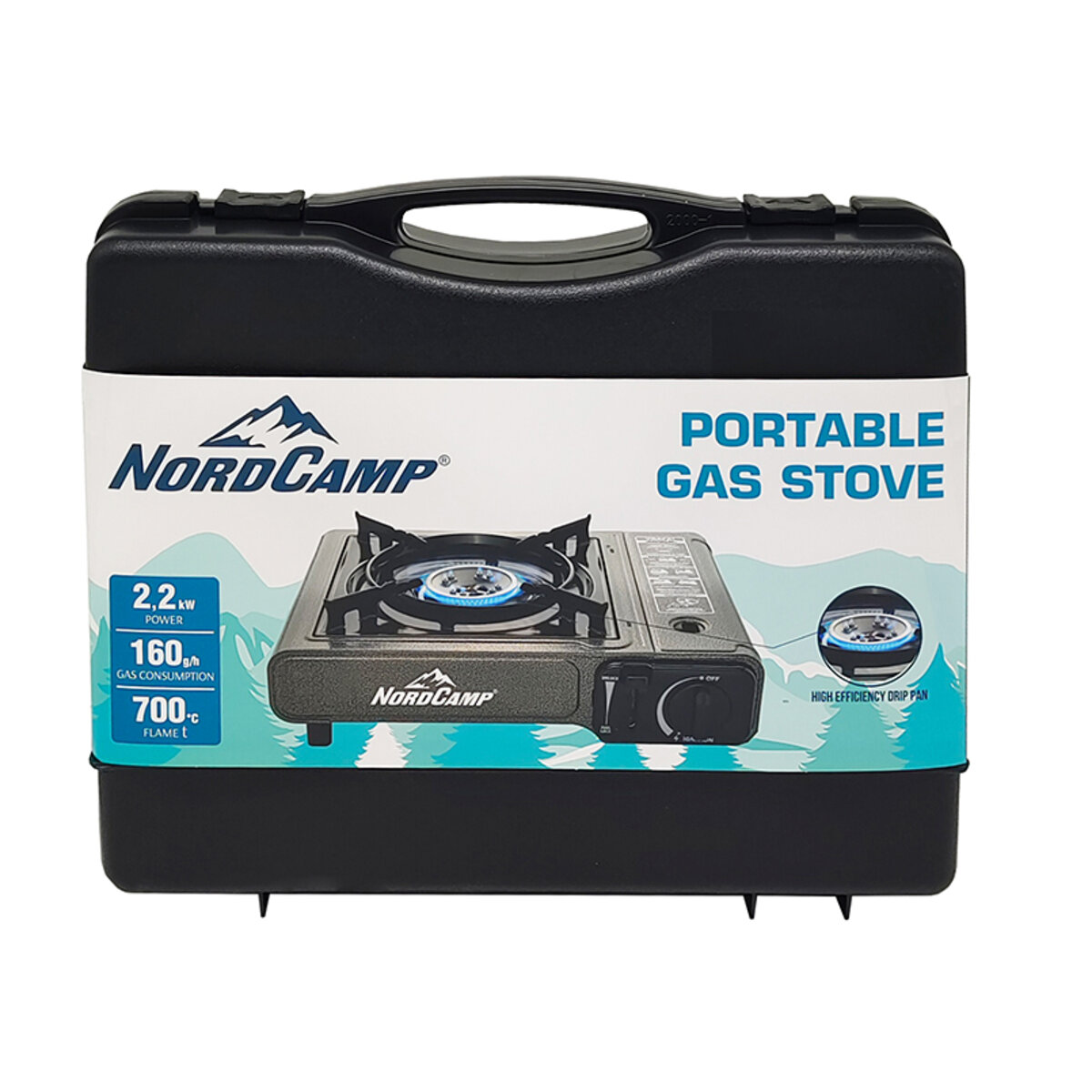 Портативна газова плита Nord Camp 2,2кВт з пєзопідпалом (NC10100) дивитися фото №2