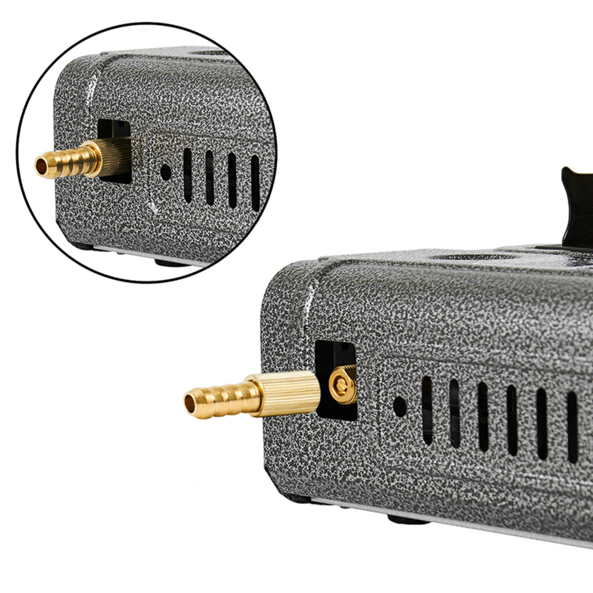 Портативна газова плита Nord Camp 2,3кВт з пєзопідпалом та перехідником для побутового балону Dual fuel (NC10110) дивитися фото №5