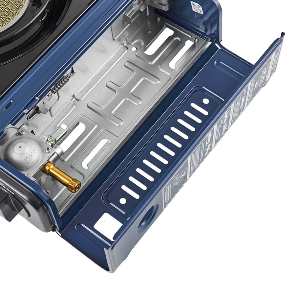 Портативна газова плита Nord Camp 1,75кВт з пєзопідпалом та перехідником для побутового балону Infrared, Dual fuel (NC10130) дивитися фото №3