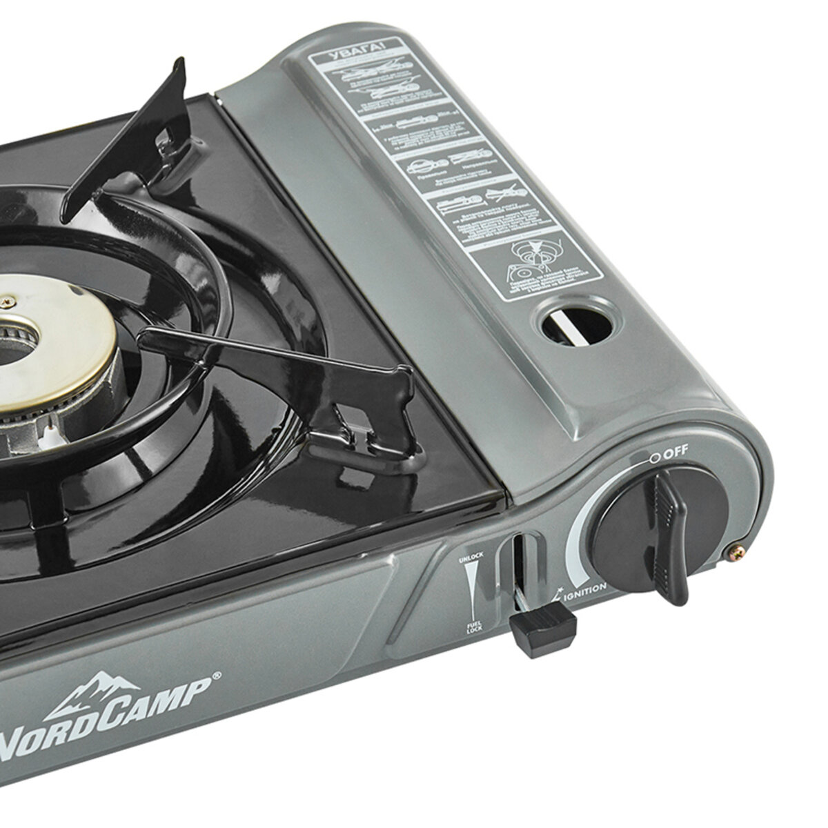 Портативна газова плита Nord Camp 3,1кВт з пєзопідпалом Double flame (NC10300) дивитися фото №6