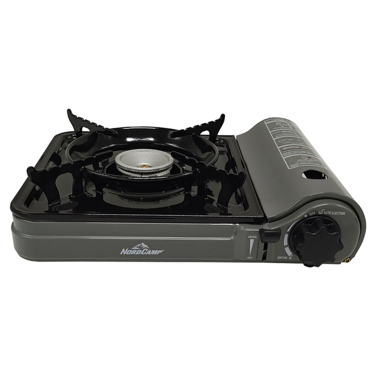 Портативна газова плита Nord Camp 1,8кВт з пєзопідпалом Compact (NC10400) дивитися фото №6