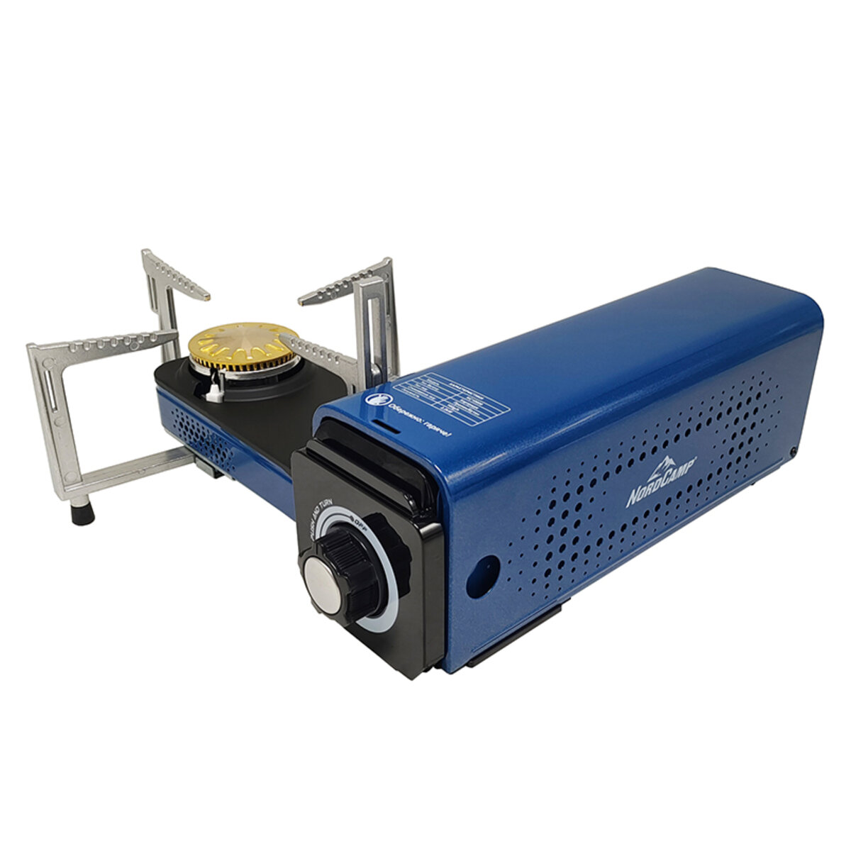 Портативна газова плита Nord Camp 2,2кВт з пєзопідпалом Foldable (NC10600) дивитися фото №1