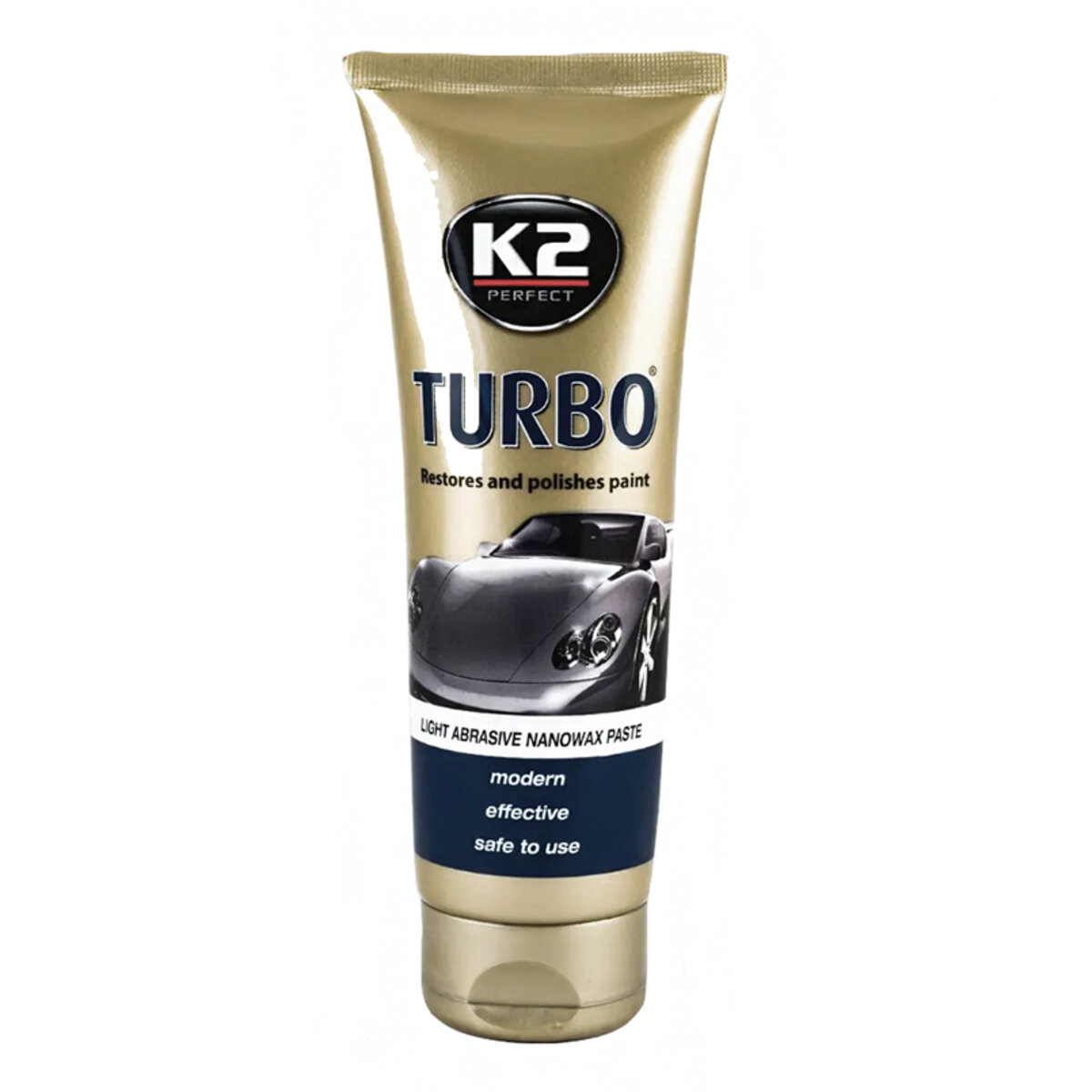 Воскова паста для полірування K2 Perfect Turbo (відновлення блиску), 230г (EK004) дивитися фото №1