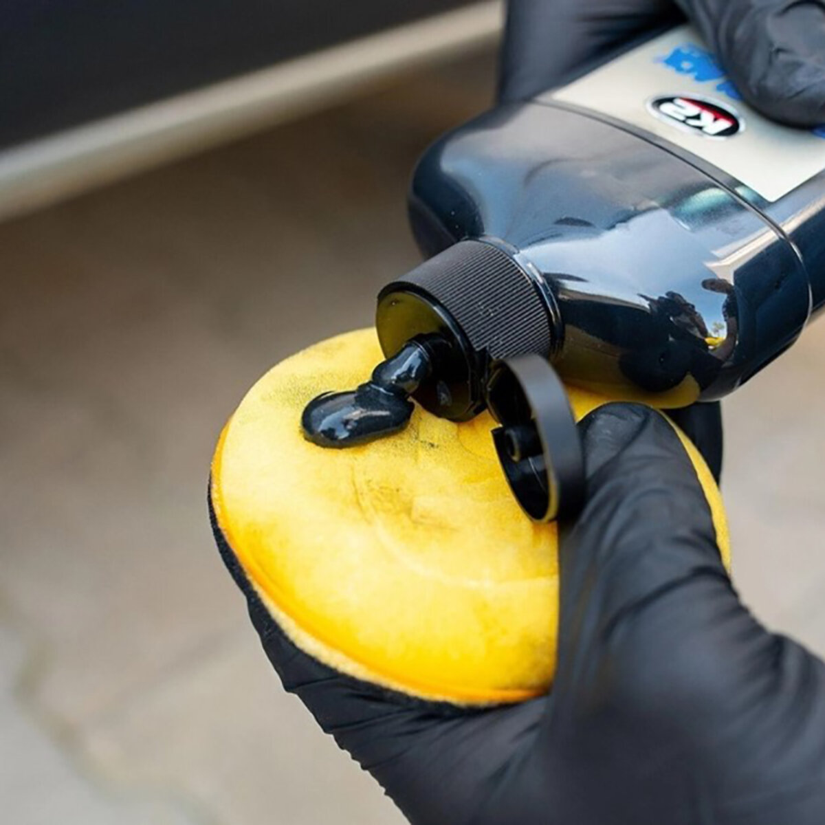 Засіб догляду за шинами та чорними бамперами K2 BONO BLACK, 500мл (K035) дивитися фото №2