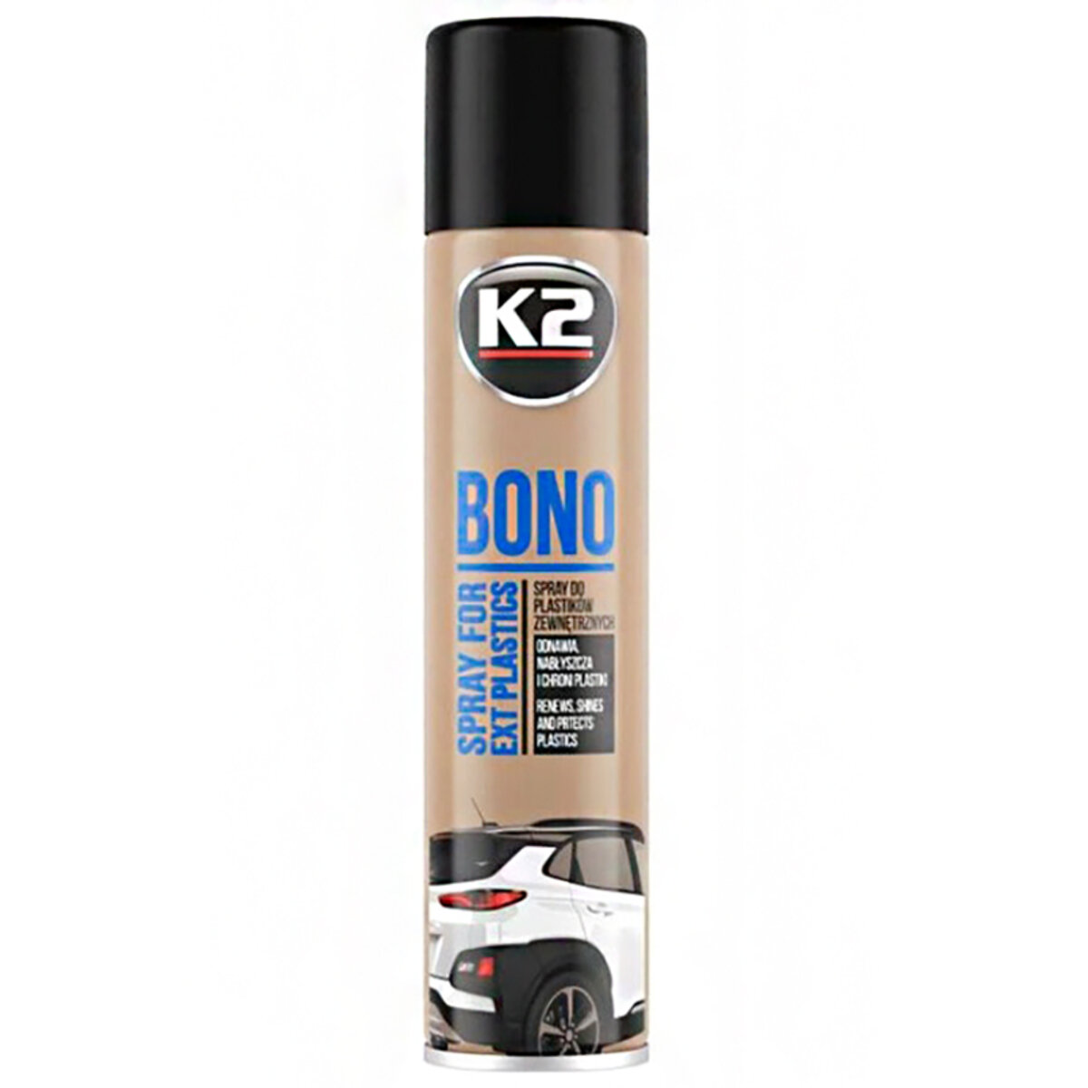 Очисник пластику K2 Bono Spray for Ext Plastics, 300мл (K150) дивитися фото №1