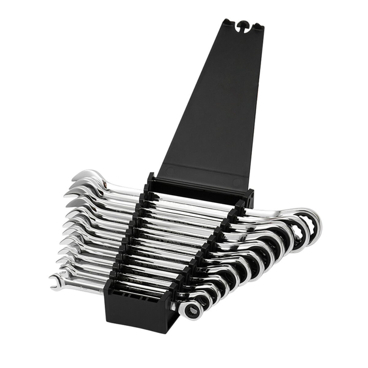 Набір ключів Winso PRO комбіновані з тріскачкою CR-V 12шт (7-8-9-10-12-13-14-15-16-17-18-19мм) (900212) дивитися фото №4