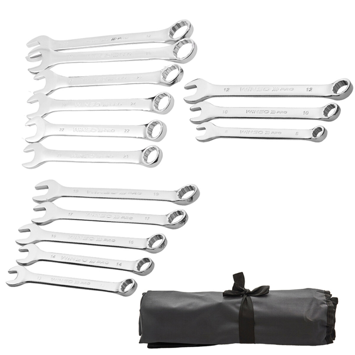 Набір ключів Winso PRO комбіновані CR-V 14шт 8-32мм (900114) дивитися фото №3