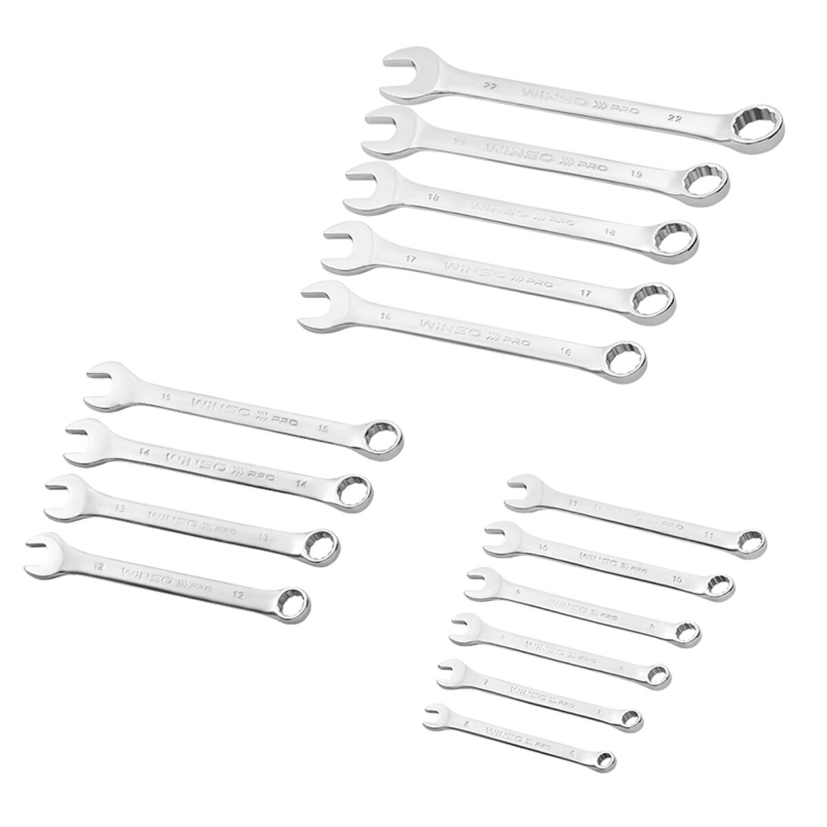 Набір ключів Winso PRO комбіновані CR-V 15шт 6-22мм (900115) дивитися фото №3