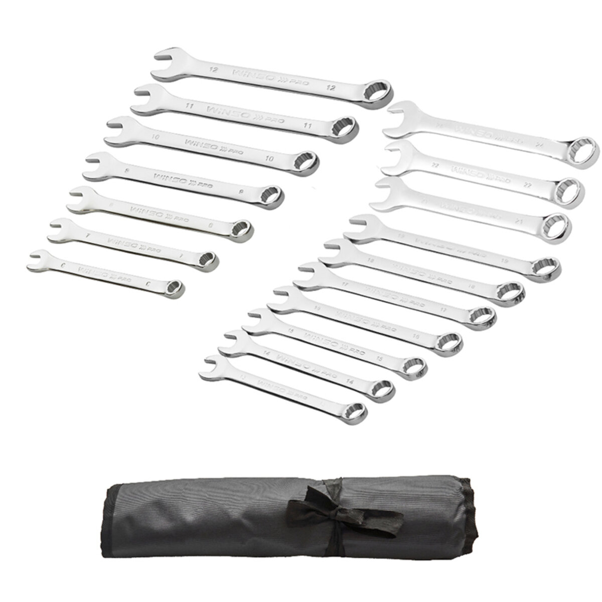 Набір ключів Winso PRO комбіновані CR-V 17шт 6-24мм (900117) дивитися фото №4