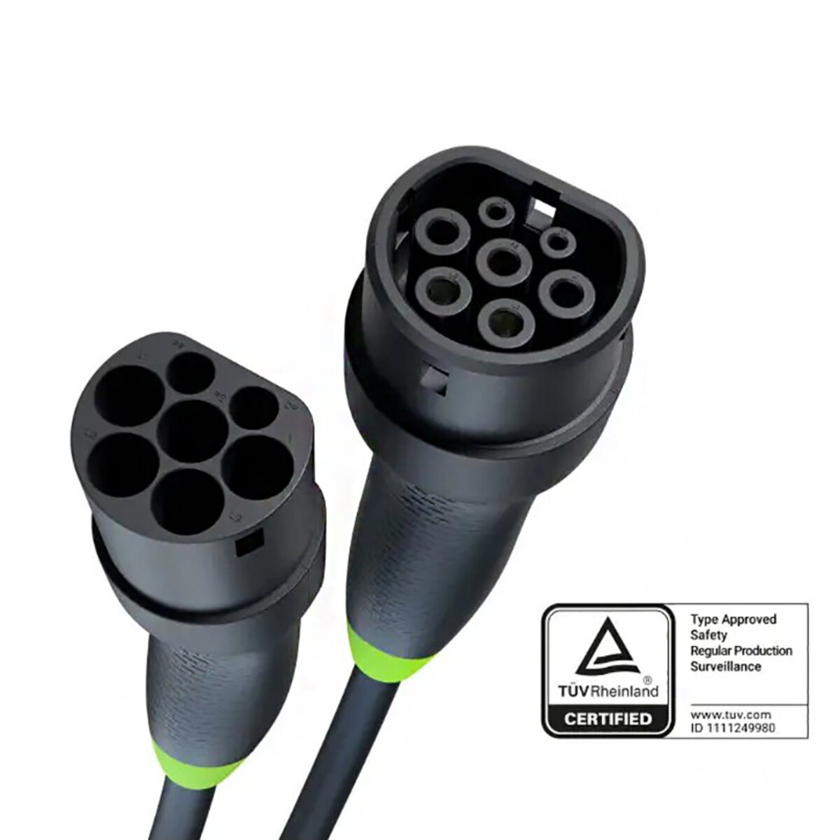 Зарядный кабель для электромобилей Green Cell Snap Type 2 22кВт 5м (EVKABGC01) смотреть фото №2